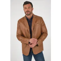 gabin chic blazer retro gold 54/xl gold - veste cuir homme